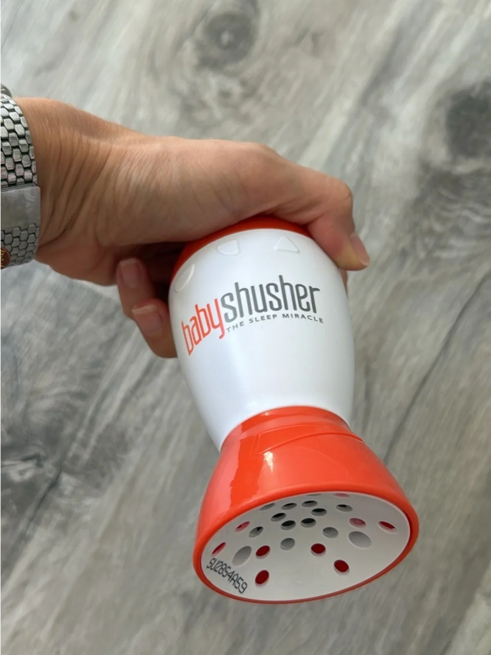 Baby Shusher Portable Sleep Soother - White & Coral